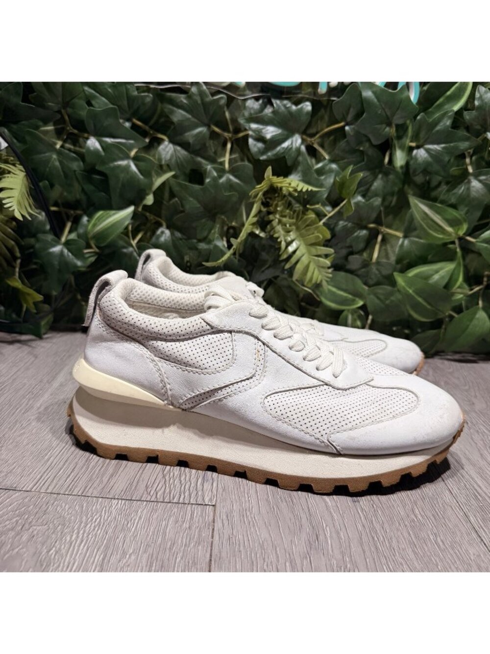 Voile Blanche Women’s Made In Italy White Leather Size 39 Sneakers